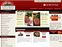 Tablet Screenshot of chigourmetsteaks.com